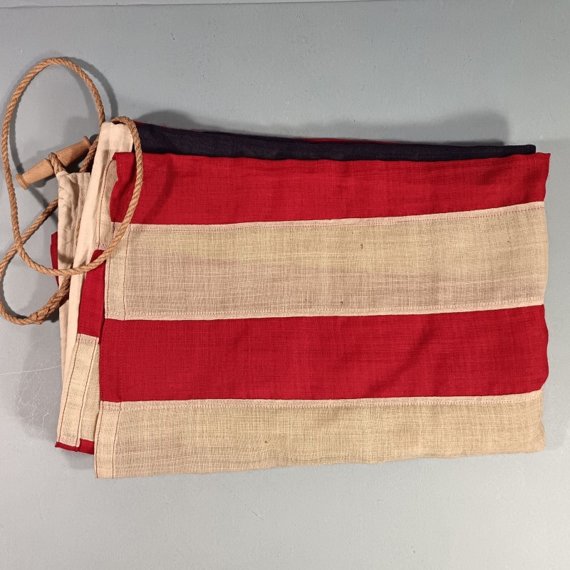 U.S.A. DRAPEAU US FABRICATION EN LIN POUR LA MARINE ANNEES 1930 1940 50 ETOILES COUSUES 100 X 150 cm